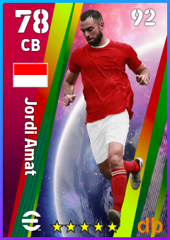 Jordi Amat — CB, OVR 78, MAX 92