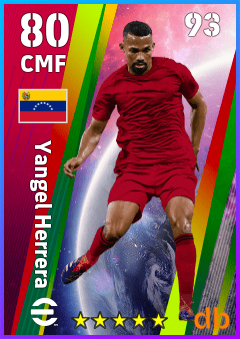 Yangel Herrera — CMF, OVR 80, MAX 93