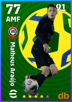 Matheus Araújo — AMF, OVR 77, MAX 91