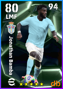 Jonathan Bamba — LMF, OVR 80, MAX 94