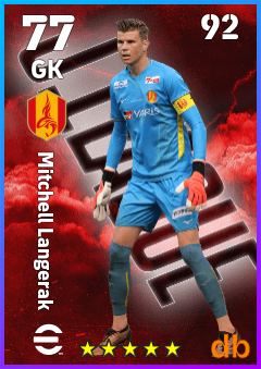 Mitchell Langerak — GK, OVR 77, MAX 92