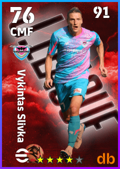 Vykintas Slivka — CMF, OVR 76, MAX 91