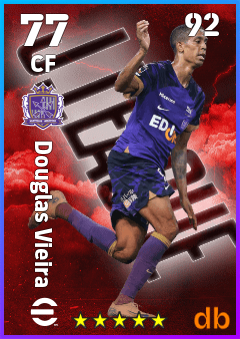 Douglas Vieira — CF, OVR 77, MAX 92