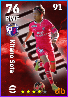Kitano Sota — RWF, OVR 76, MAX 91