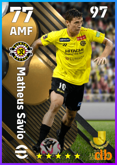 Matheus Sávio — AMF, OVR 77, MAX 97