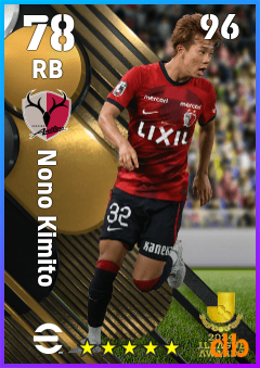Nono Kimito — RB, OVR 78, MAX 96