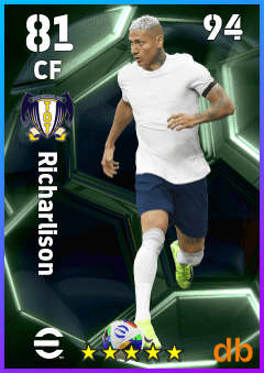 Richarlison — CF, OVR 81, MAX 94
