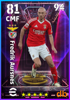 Fredrik Aursnes — CMF, OVR 81, MAX 94