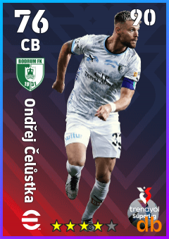 Ondřej Čelůstka — CB, OVR 76, MAX 90