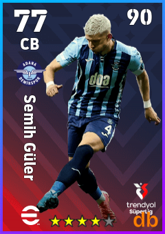 Semih Güler — CB, OVR 77, MAX 90