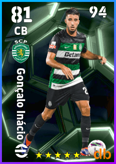 Gonçalo Inácio — CB, OVR 81, MAX 94