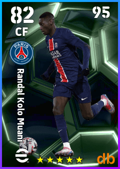 Randal Kolo Muani — CF, OVR 82, MAX 95