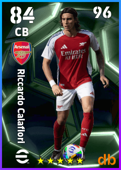 Riccardo Calafiori — CB, OVR 84, MAX 96