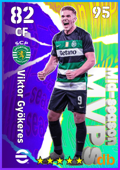 Viktor Gyökeres — CF, OVR 82, MAX 95