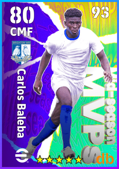Carlos Baleba — CMF, OVR 80, MAX 93