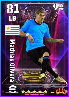 Mathías Olivera — LB, OVR 81, MAX 94