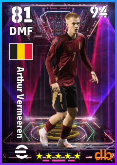 Arthur Vermeeren — DMF, OVR 81, MAX 94