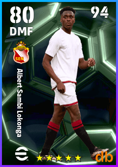 Albert Sambi Lokonga — DMF, OVR 80, MAX 94