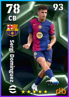 Sergi Domínguez — CB, OVR 78, MAX 93