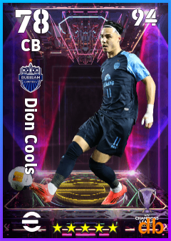 Dion Cools eFootball player card