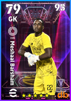 Meshaal Barsham — GK, OVR 79, MAX 93