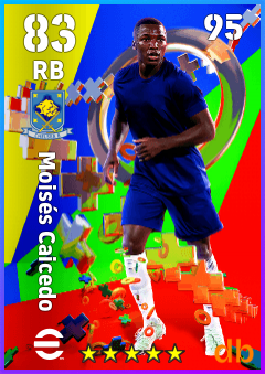 Moisés Caicedo — RB, OVR 83, MAX 95