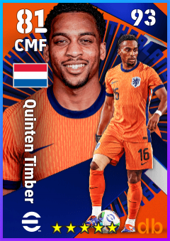 Quinten Timber — CMF, OVR 81, MAX 93