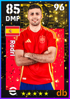 Rodri eFootball player card