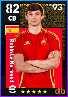 Robin Le Normand — CB, OVR 82, MAX 93