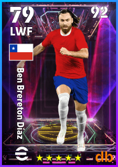 Ben Brereton Díaz — LWF, OVR 79, MAX 92