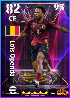 Loïs Openda — CF, OVR 82, MAX 95