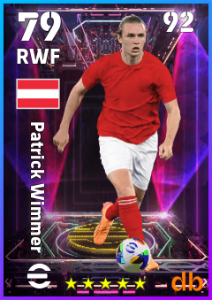 Patrick Wimmer — RWF, OVR 79, MAX 92