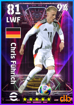 Chris Führich — LWF, OVR 81, MAX 94