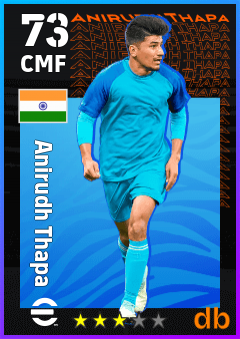Anirudh Thapa — CMF, OVR 73, MAX 73