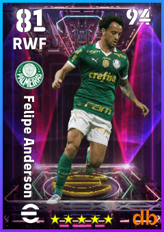 Felipe Anderson — RWF, OVR 81, MAX 94