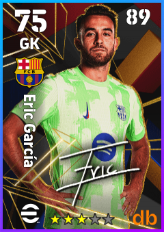 Eric García — GK, OVR 75, MAX 89