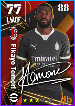 Fikayo Tomori — LWF, OVR 77, MAX 88