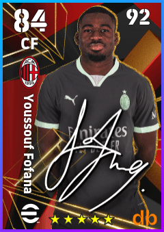 Youssouf Fofana — CF, OVR 84, MAX 92