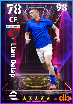 Liam Delap — CF, OVR 78, MAX 93