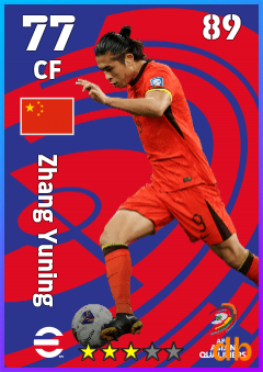 Zhang Yuning eFootball player card