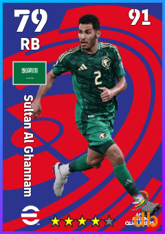 Sultan Al Ghannam — RB, OVR 79, MAX 91