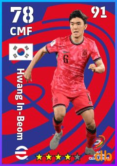 Hwang In-Beom eFootball player card