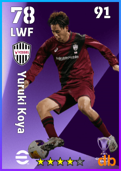 Yuruki Koya — LWF, OVR 78, MAX 91