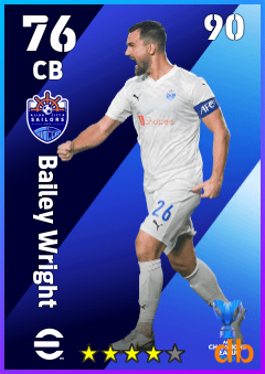 Bailey Wright — CB, OVR 76, MAX 90
