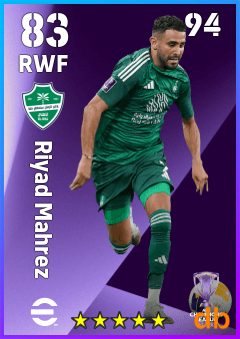 Riyad Mahrez eFootball player card