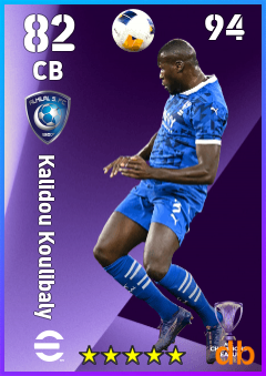 Kalidou Koulibaly — CB, OVR 82, MAX 94