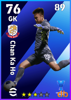 Chan Ka Ho — GK, OVR 76, MAX 89