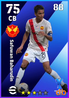 Safuwan Baharudin — CB, OVR 75, MAX 88