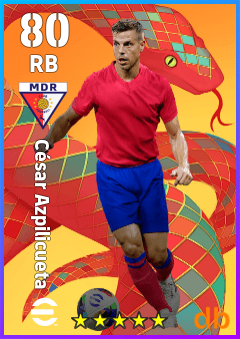 César Azpilicueta — RB, OVR 80, MAX 80
