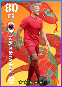 Toby Alderweireld — CB, OVR 80, MAX 80
